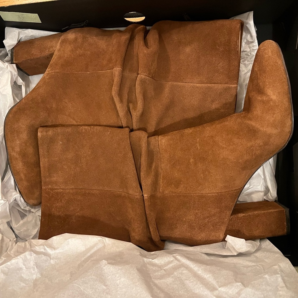 Banana Republic Midshaft Slouchy Suede Boots